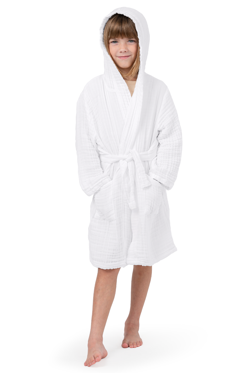 Comfy Cubs Muslin Bath Robe for Kids, Alternate, color,