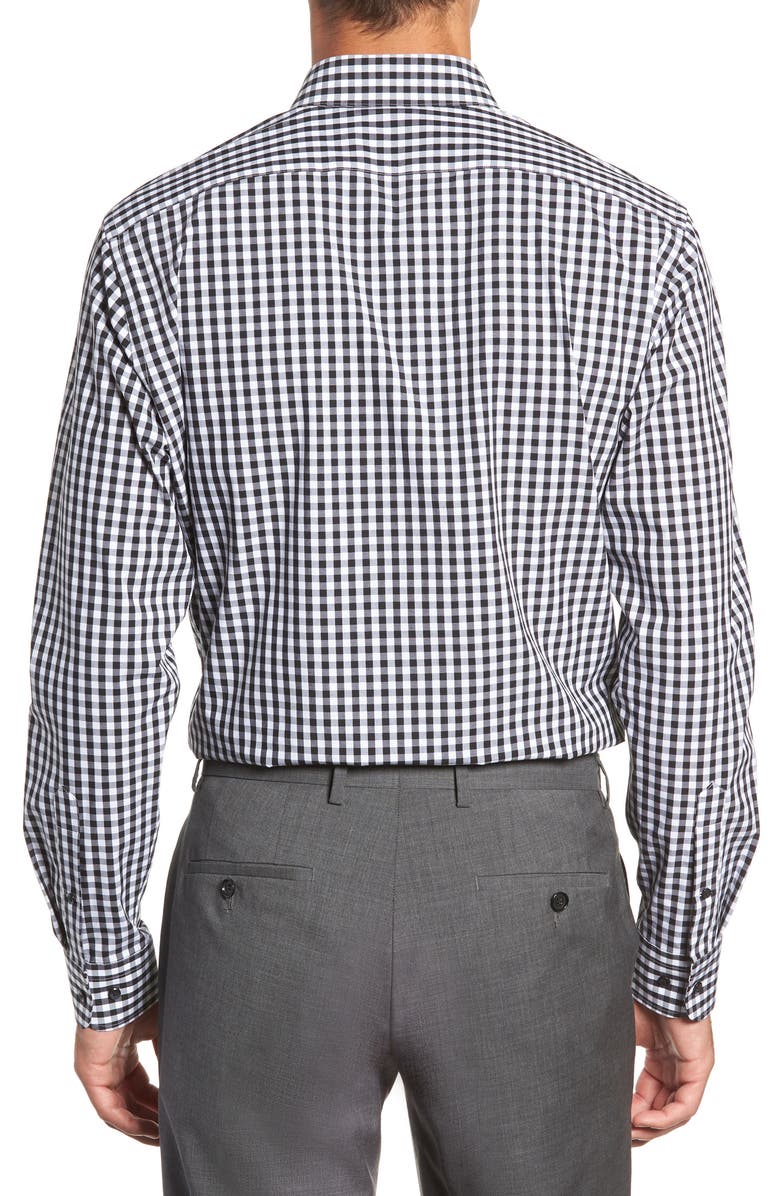 NORDSTROM MEN'S SHOP Tech-Smart Trim Fit Stretch Check Dress Shirt, Alternate, color,