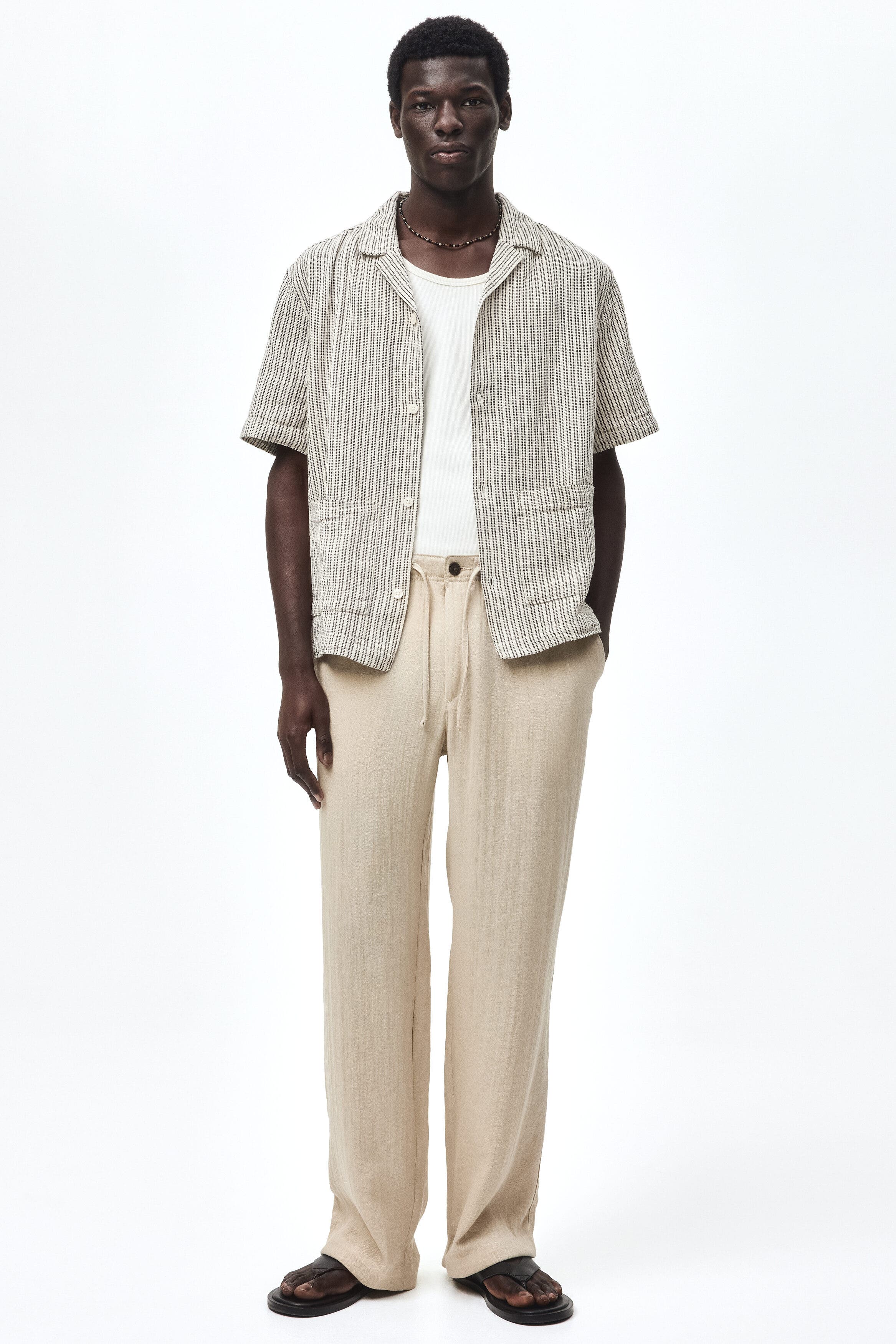Cream/striped
