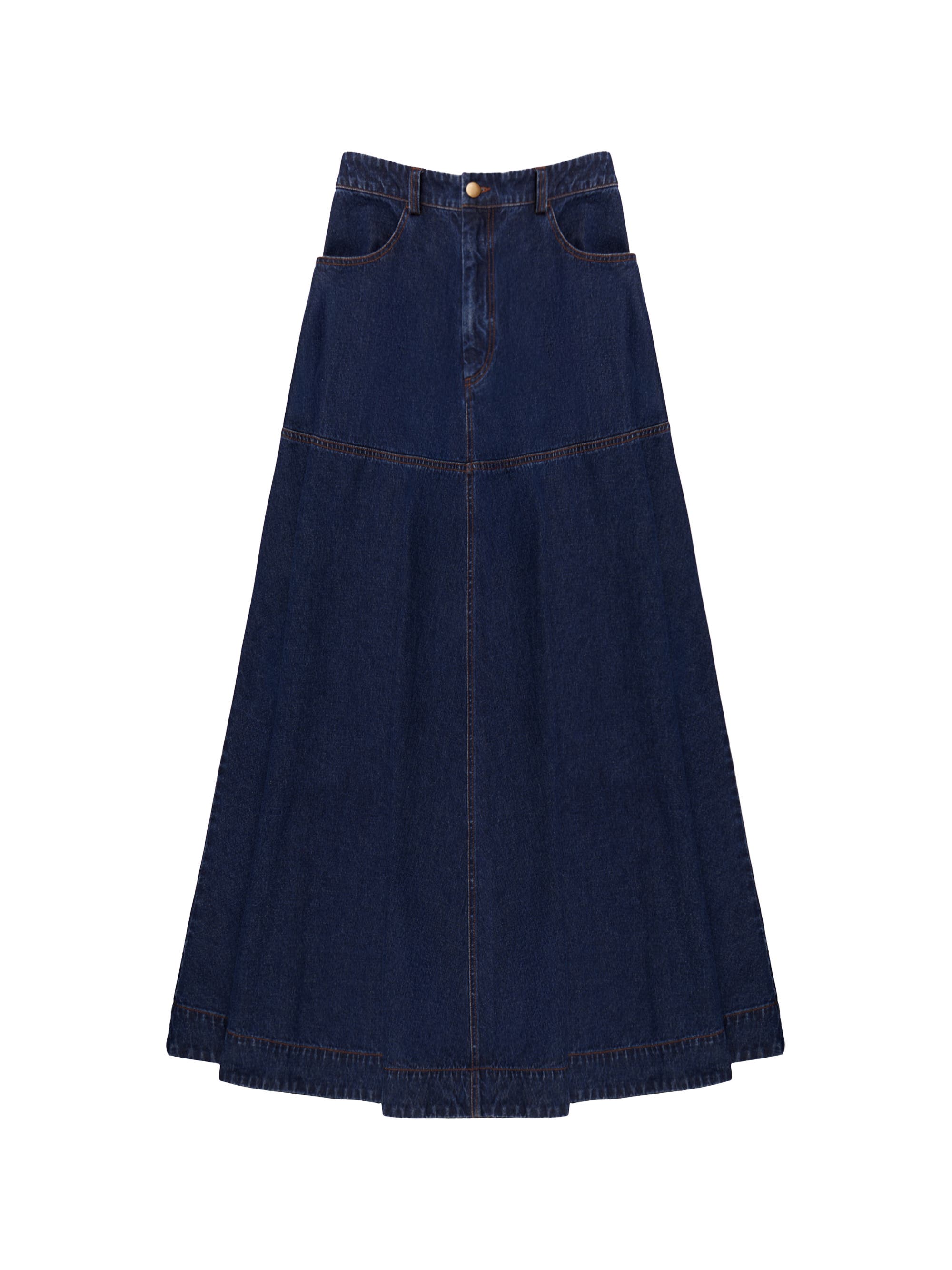 Denim Maxi Skirt - image 2