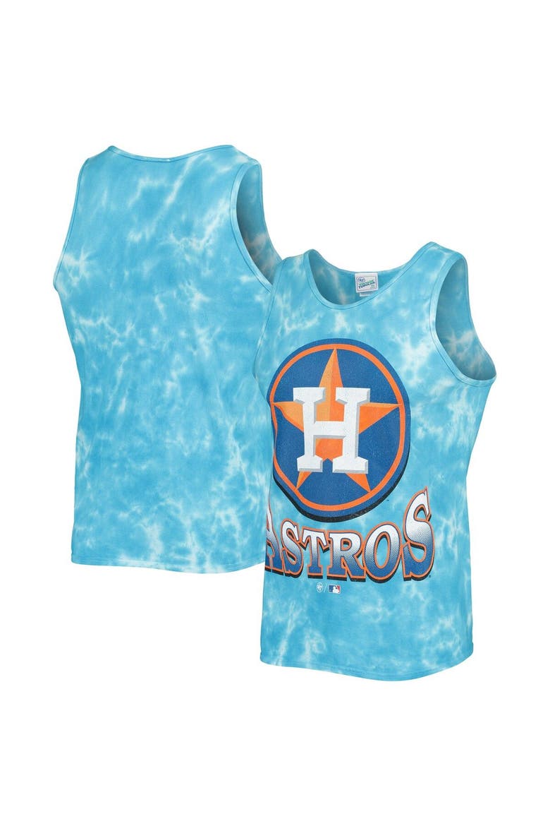 Men's '47 Blue Houston Astros Big Leaguer Tubular Tie-Dye Tank Top, Main, color, Blue