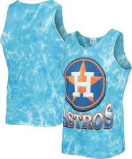 '47 Men's '47 Blue Houston Astros Big Leaguer Tubular Tie-Dye Tank Top