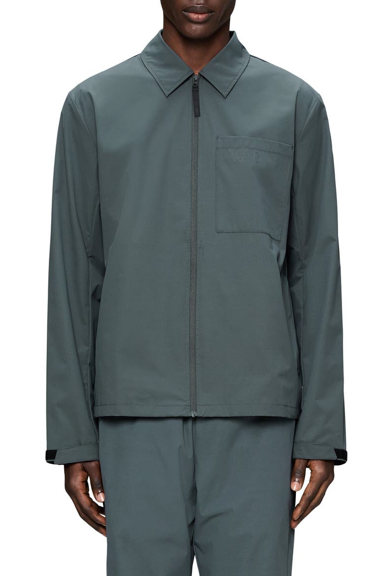 Mito Water Repellent Overshirt, Main, color, DARK GREY