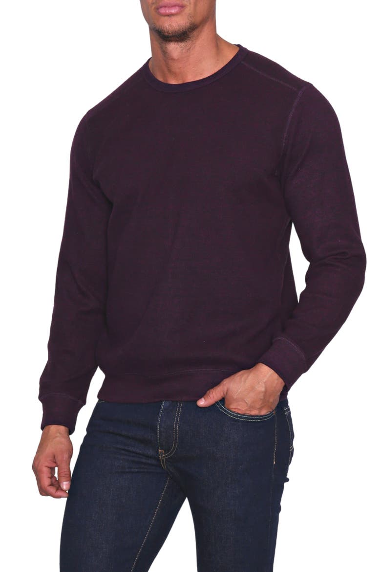 Cozy Crewneck Sweater, Main, color, BERRY
