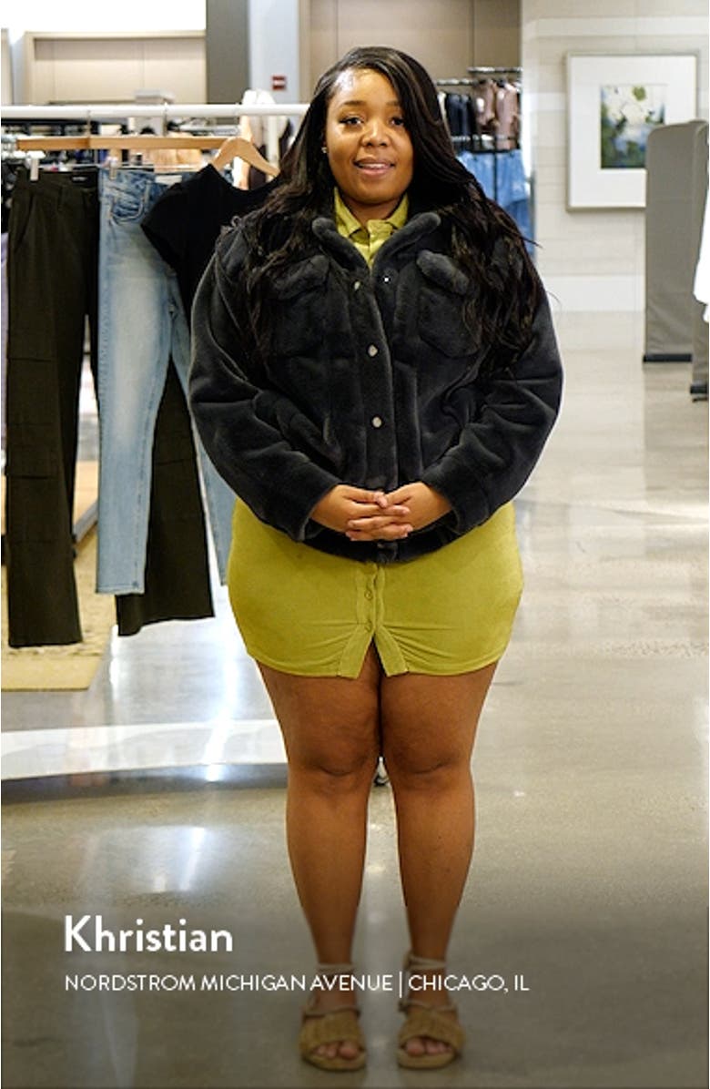 Frankie Faux Fur Trucker Jacket, sales video thumbnail