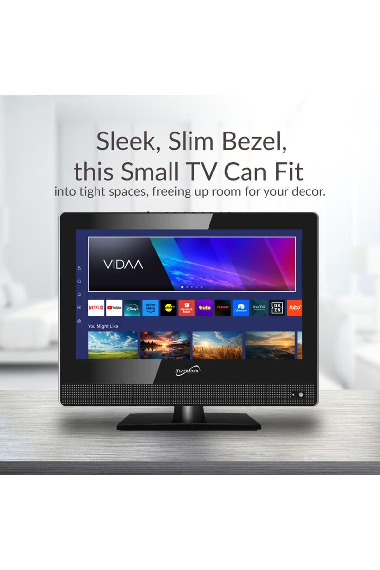 15 Inch Widescreen LED HDMI Smart TV, Alternate, color, Black
