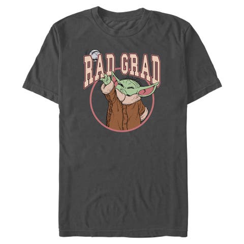 Men's Star Wars The Mandalorian Rad Graduate Grogu  Graphic T-Shirt