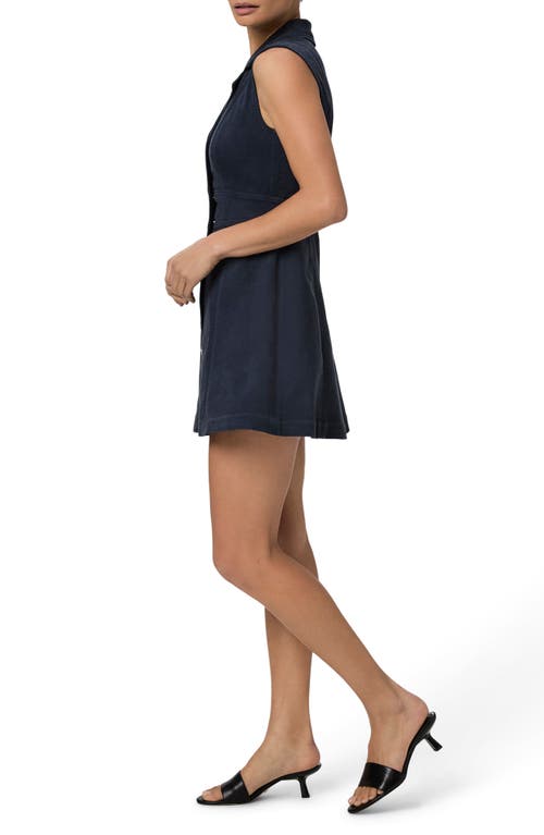 Paige Vida Sleeveless Button Front Denim Minidress