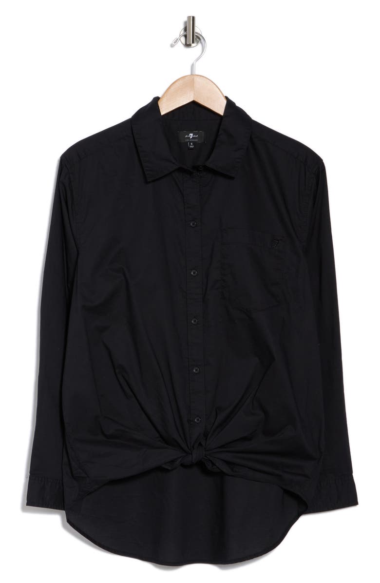 Seven Cotton Poplin Button-Up Shirt, Alternate, color, 