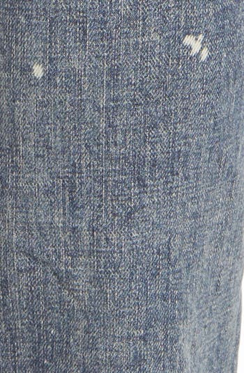 PURPLE Camouflage Patch Destroyed Slim Jeans