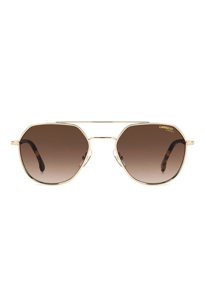 53mm Round Sunglasses, Main, color, GOLD HAVANA/ BROWN