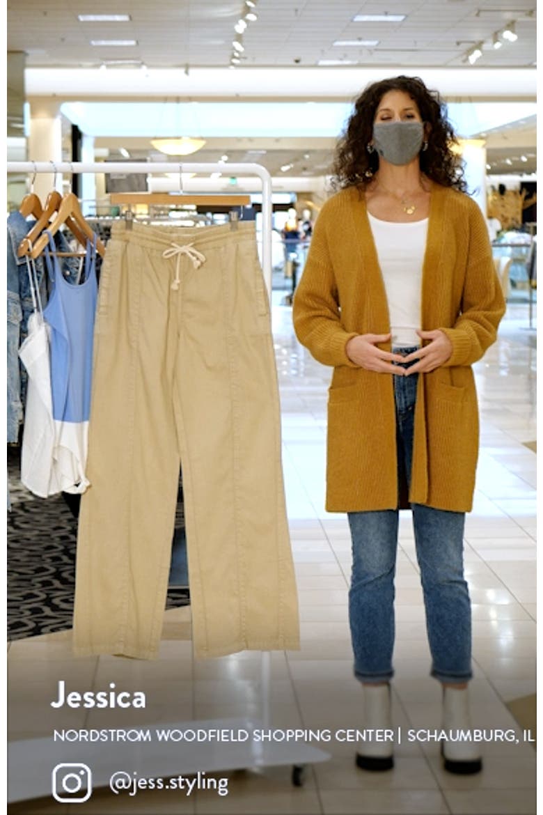 High Waist Wide Leg Drawstring Pants video