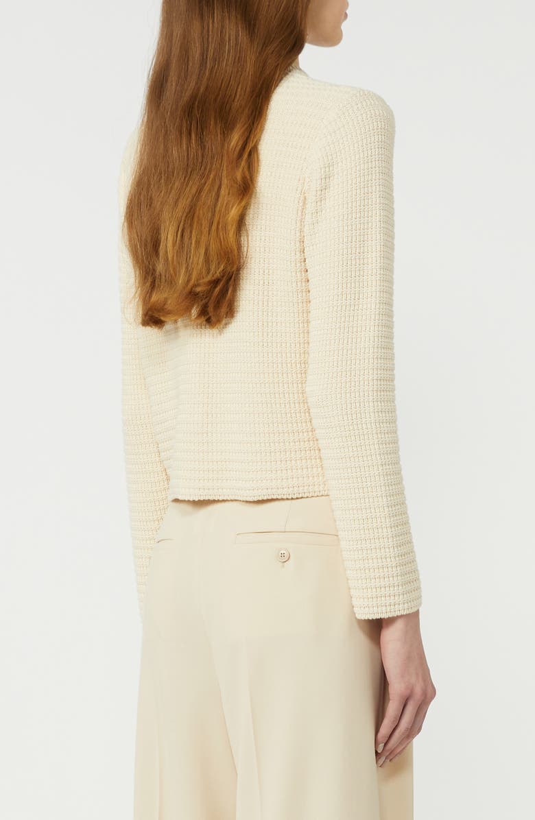 Weekend Max Mara Vodka Alpaca Blend Cardigan, Alternate, color, Ecru