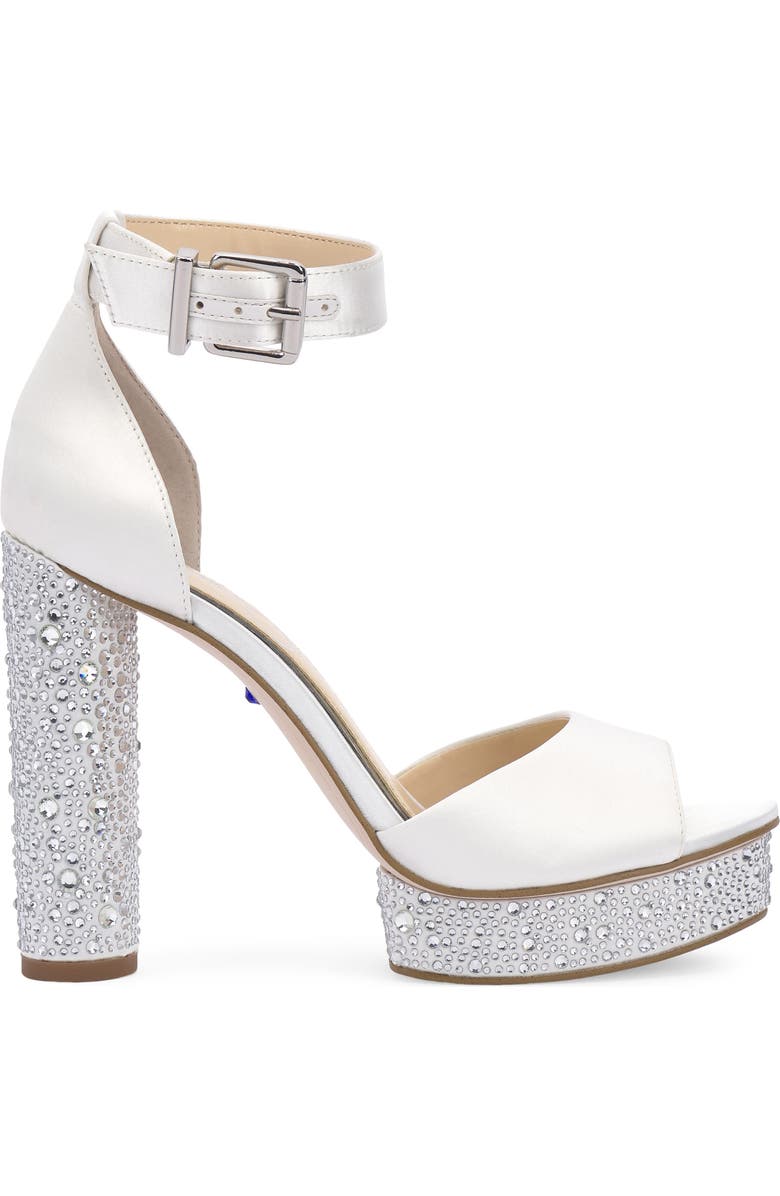 Jessica Simpson Everyn Platform Ankle Strap Sandal, Alternate, color, White Matsat