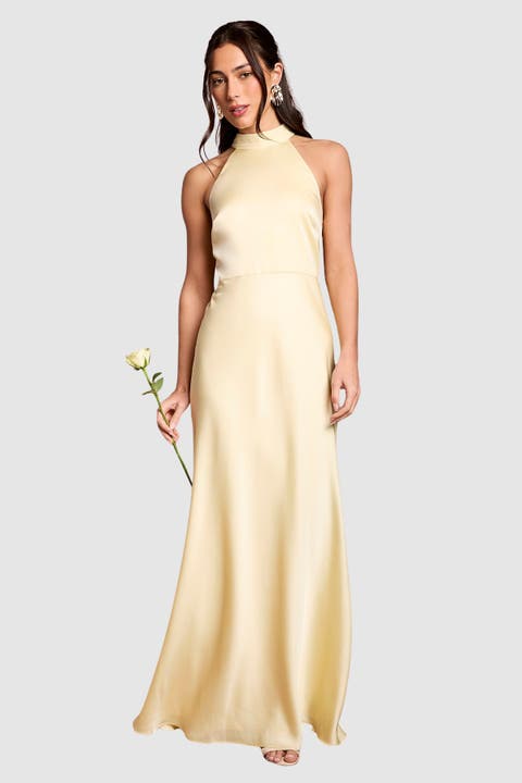 Halter Neck Maxi Dress