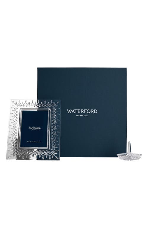Waterford Lismore Crystal Picture Frame In Transparent