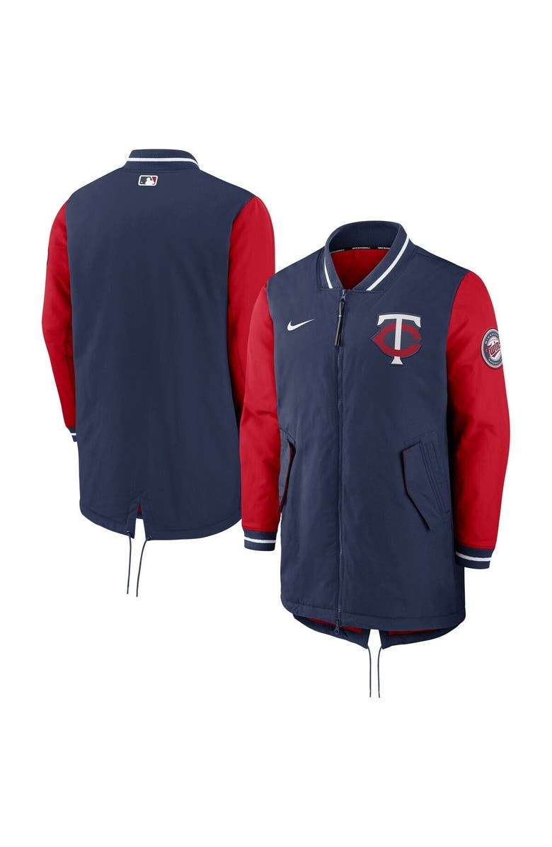 Nike Men's Nike Navy Minnesota Twins Dugout Performance Full-Zip Jacket, Main, color, 
