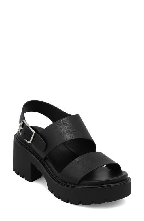Mia Sheska Slingback Platform Sandal In Black