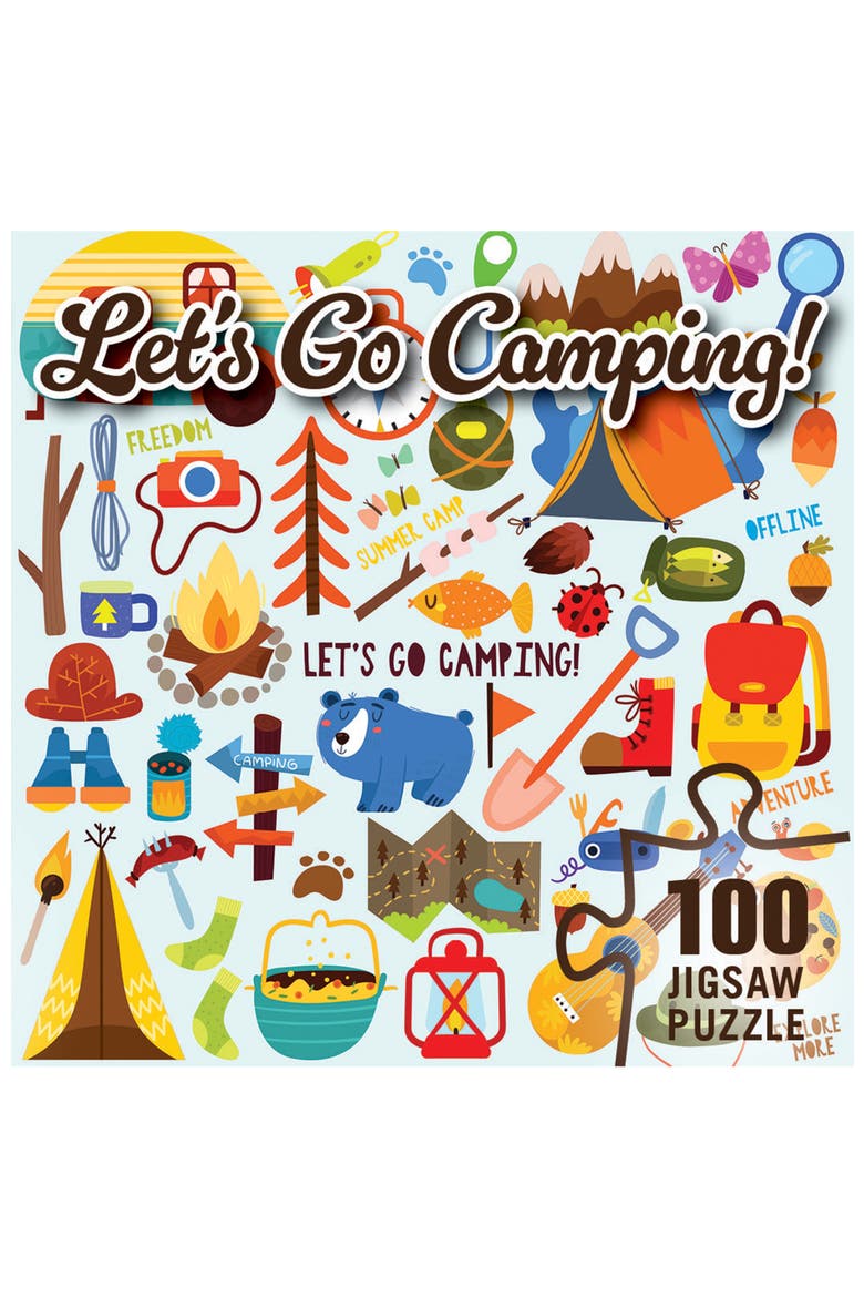 Let's Go Camping 100 Piece Jigsaw Puzzle, Alternate, color, Multicolor