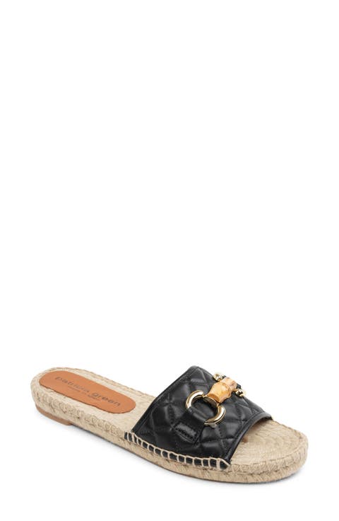 Veronica Espadrille Slide Sandal (Women)