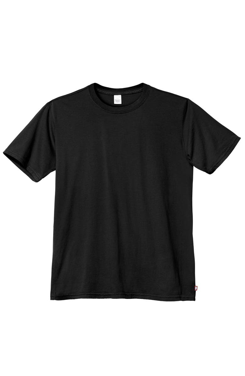 City Threads USA-Made Men's Soft 100% Organic Cotton Short Sleeve Crew Tee, Main, color, Black