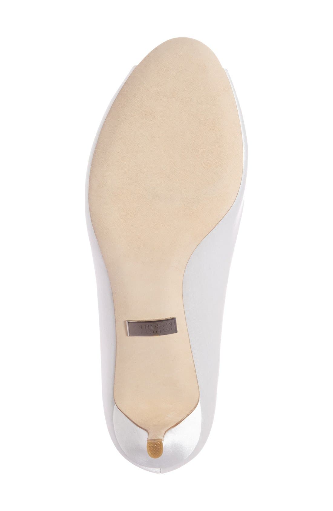 Badgley Mischka Collection Badgley Mischka 'Nakita' Kitten Heel Peep Toe Pump, Alternate, color, 