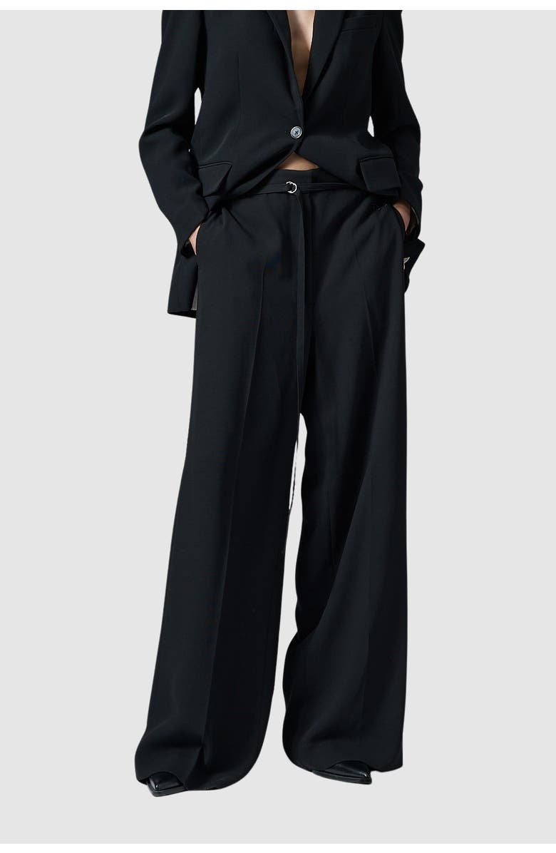 Day Elina Gabardine Wide Leg Pants, Main, color, Black