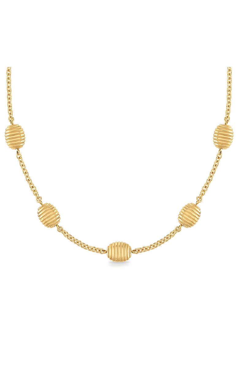Pamela Zamore Isla Station Necklace, Main, color, Gold