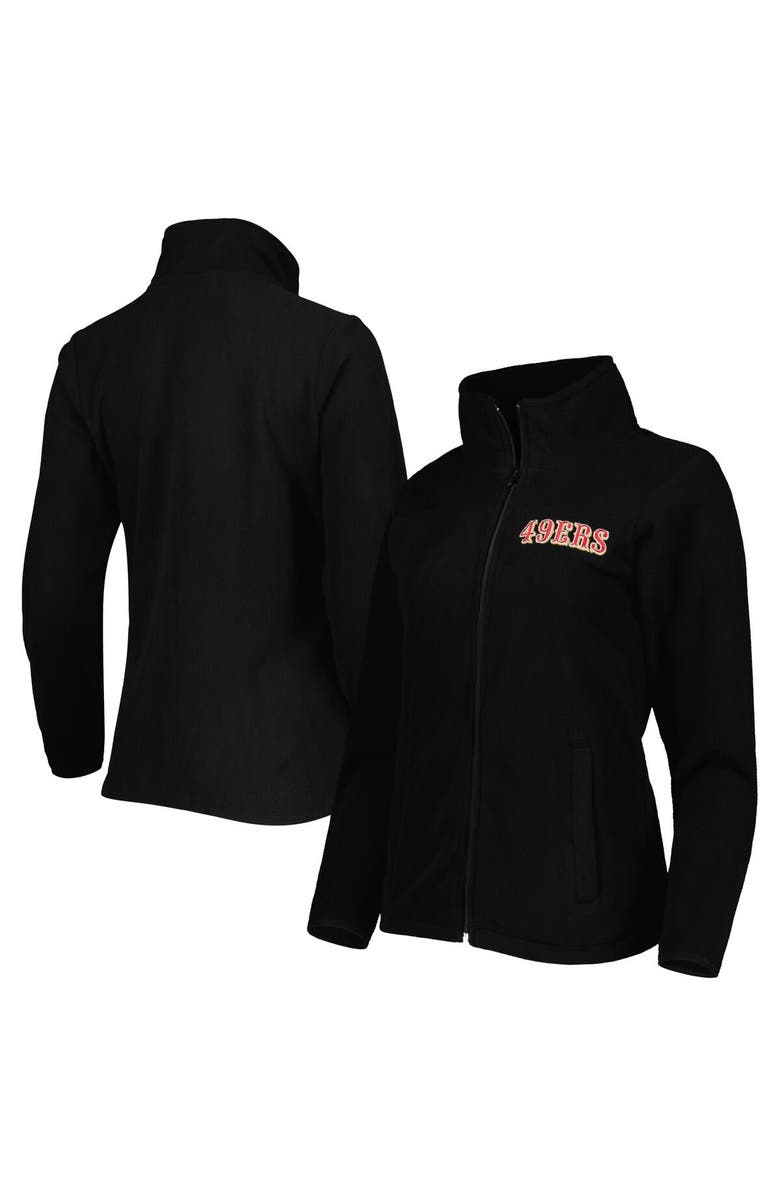 DUNBROOKE Women's Dunbrooke Black San Francisco 49ers Hayden Polar Full-Zip Jacket, Main, color,