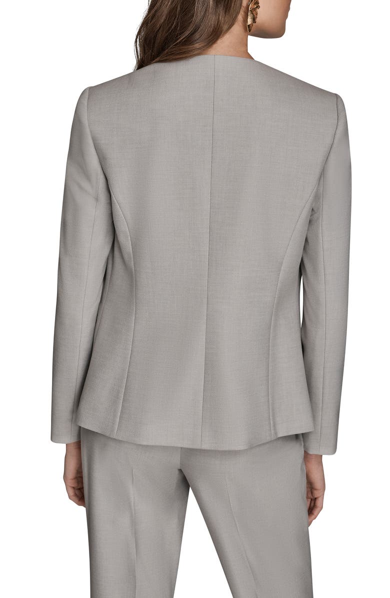 Donna Karan New York Collarless Blazer, Alternate, color, Vapor Multi