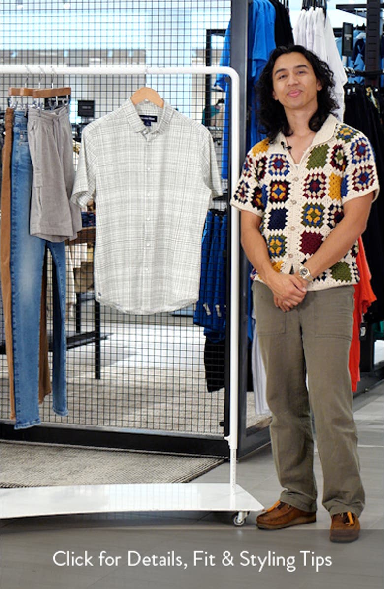 Halyard Short Sleeve Performance Knit Button-Up Shirt, sales video thumbnail