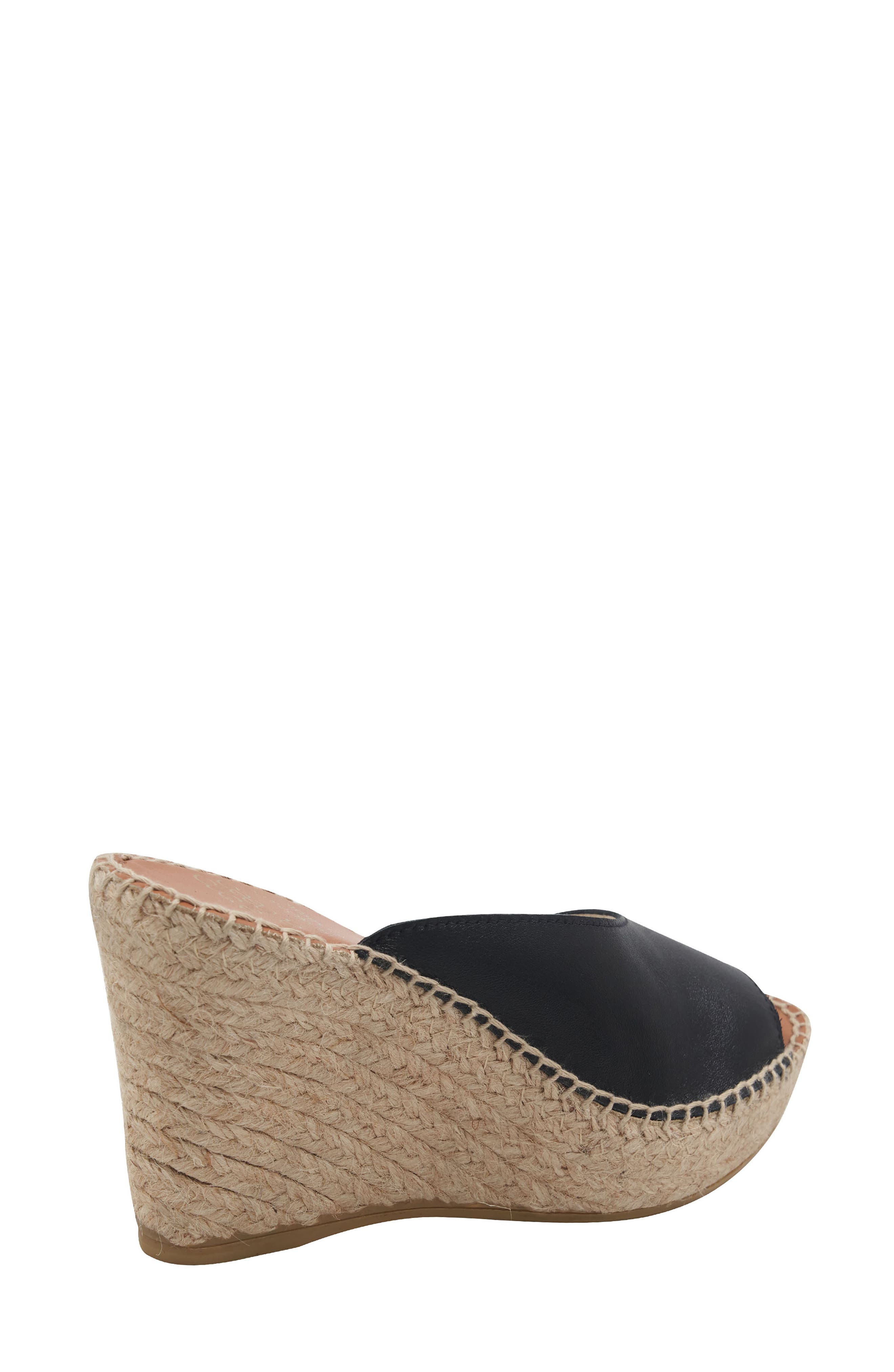 André Assous Catarina Espadrille Platform Wedge Sandal, Alternate, color, Black