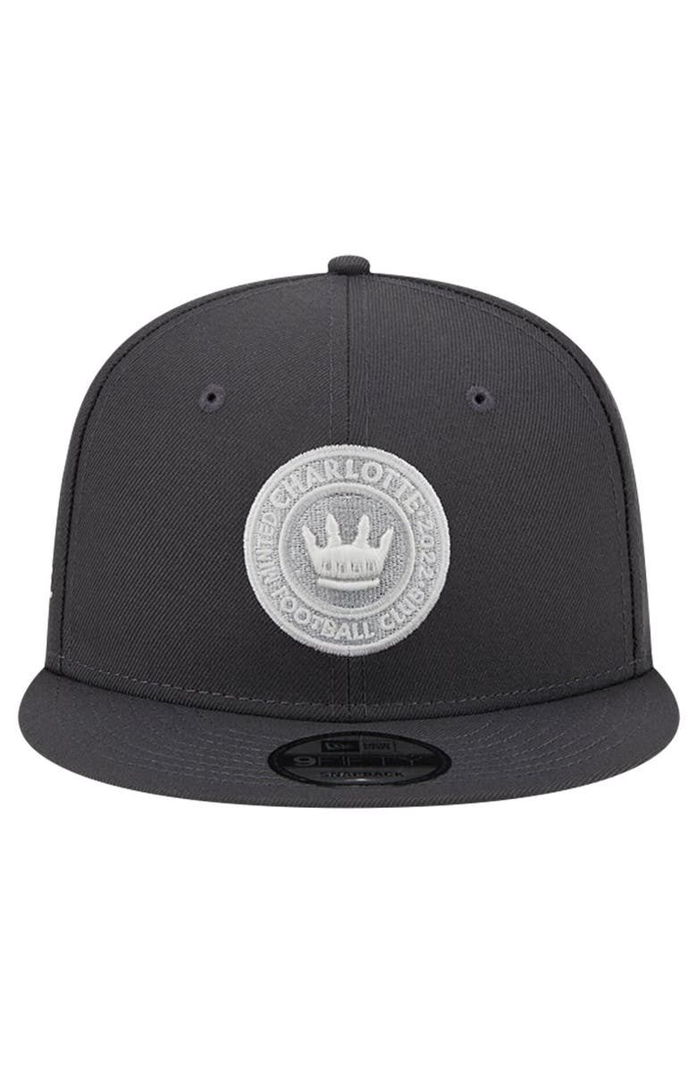 New Era Men's New Era Charcoal Charlotte FC Minted 9FIFTY Snapback Hat, Alternate, color, Charcoal