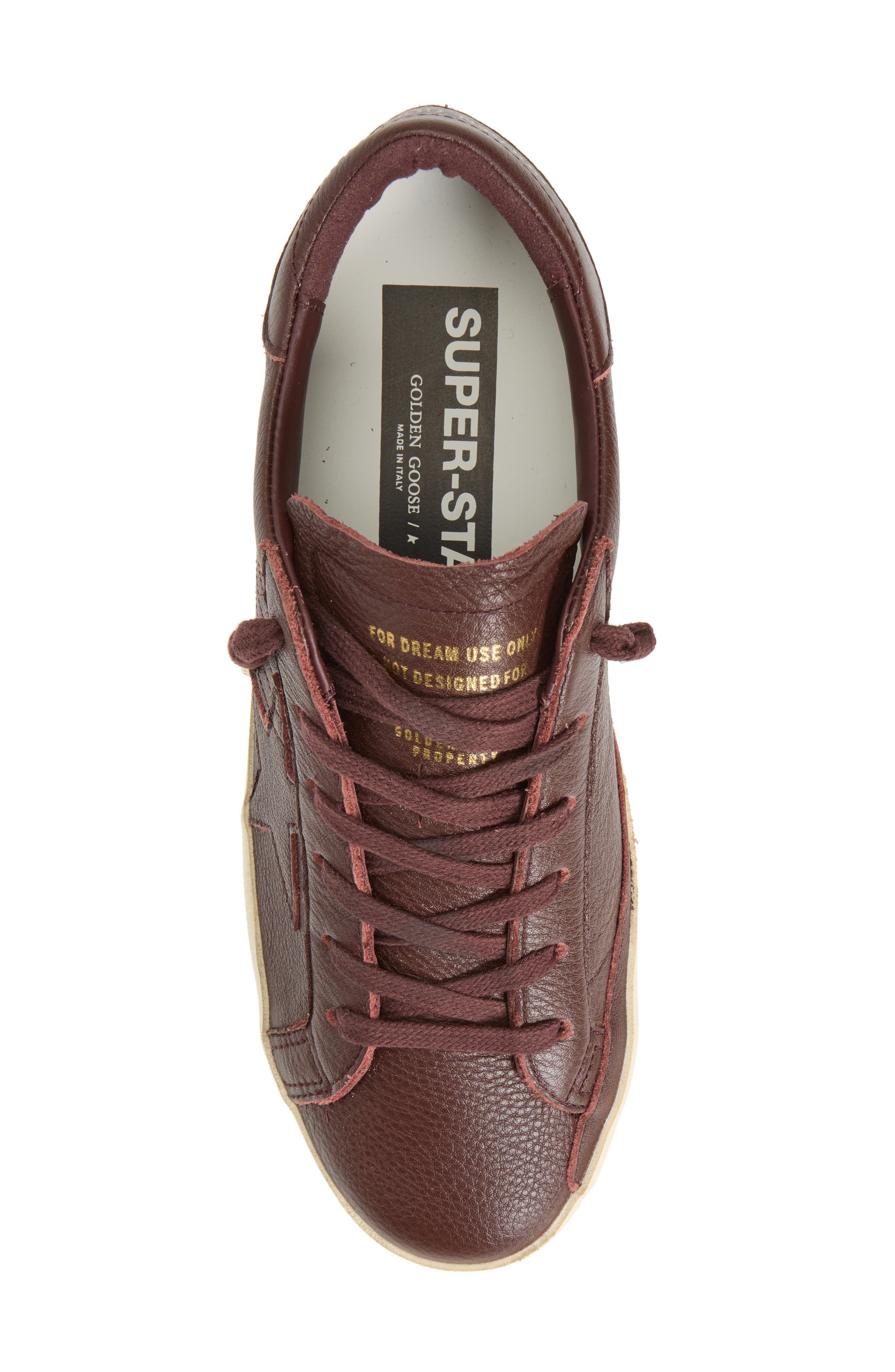 Super-Star Sneaker, Alternate, color, BORDEAUX