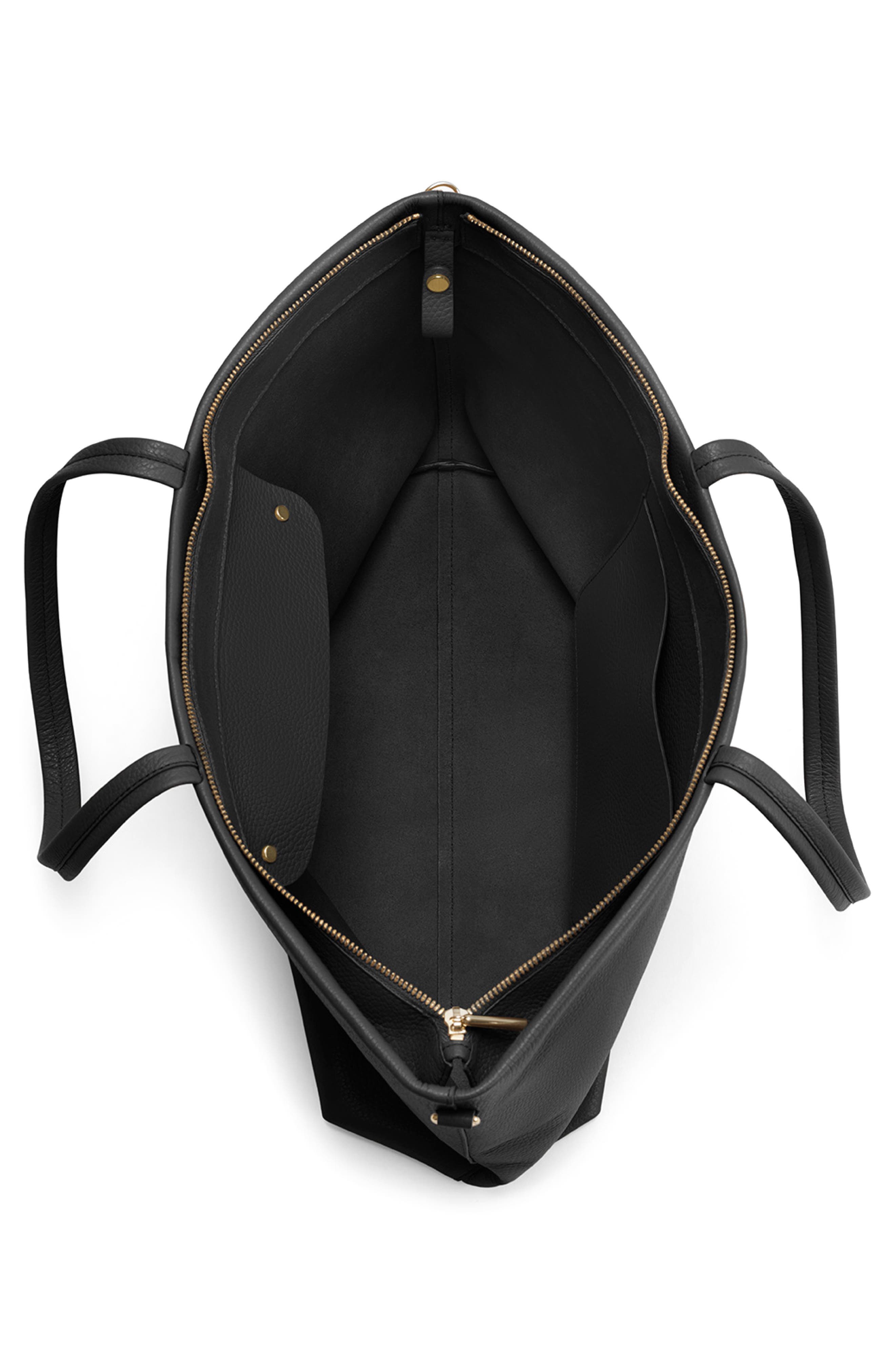 Cuyana Tall Easy Leather Zip Tote, Alternate, color, 