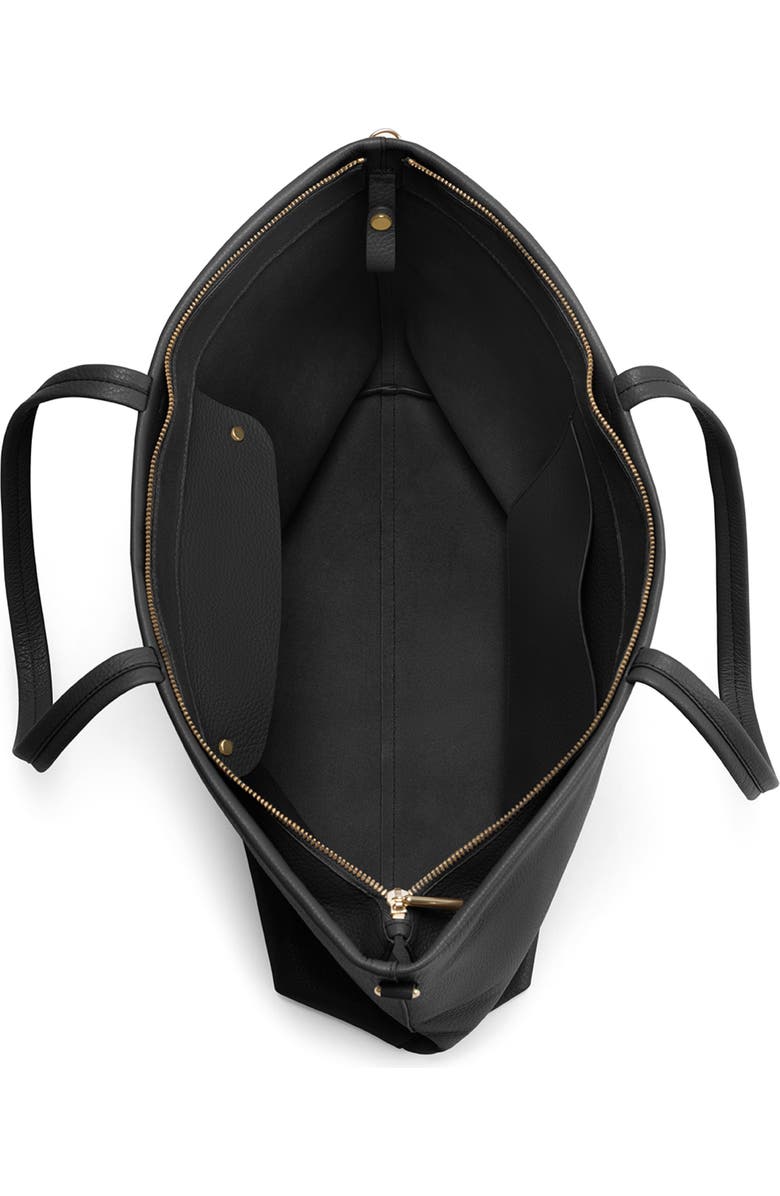 Cuyana Tall Easy Leather Zip Tote, Alternate, color,