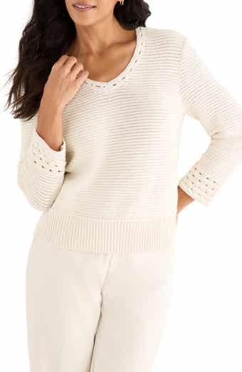 Edged Pop Stitch Sweater