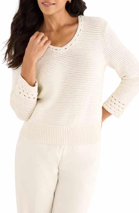 Edged Pop Stitch Sweater
