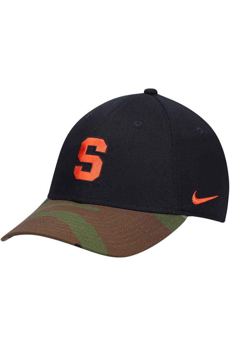 Men's Nike Black/Camo Syracuse Orange Military Appreciation Legacy91 Adjustable Hat, Main, color, Black