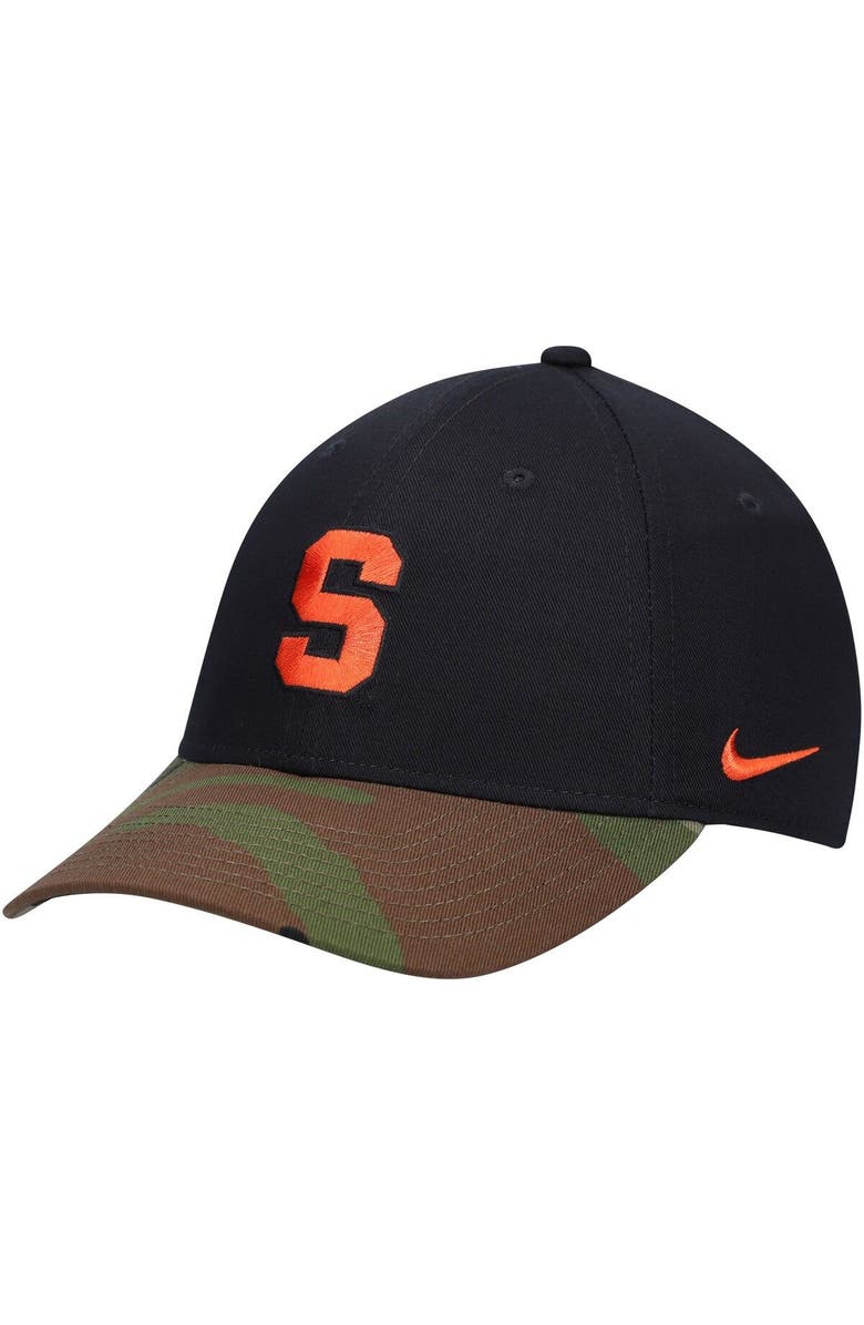 Nike Men's Nike Black/Camo Syracuse Orange Military Appreciation Legacy91 Adjustable Hat, Main, color, 