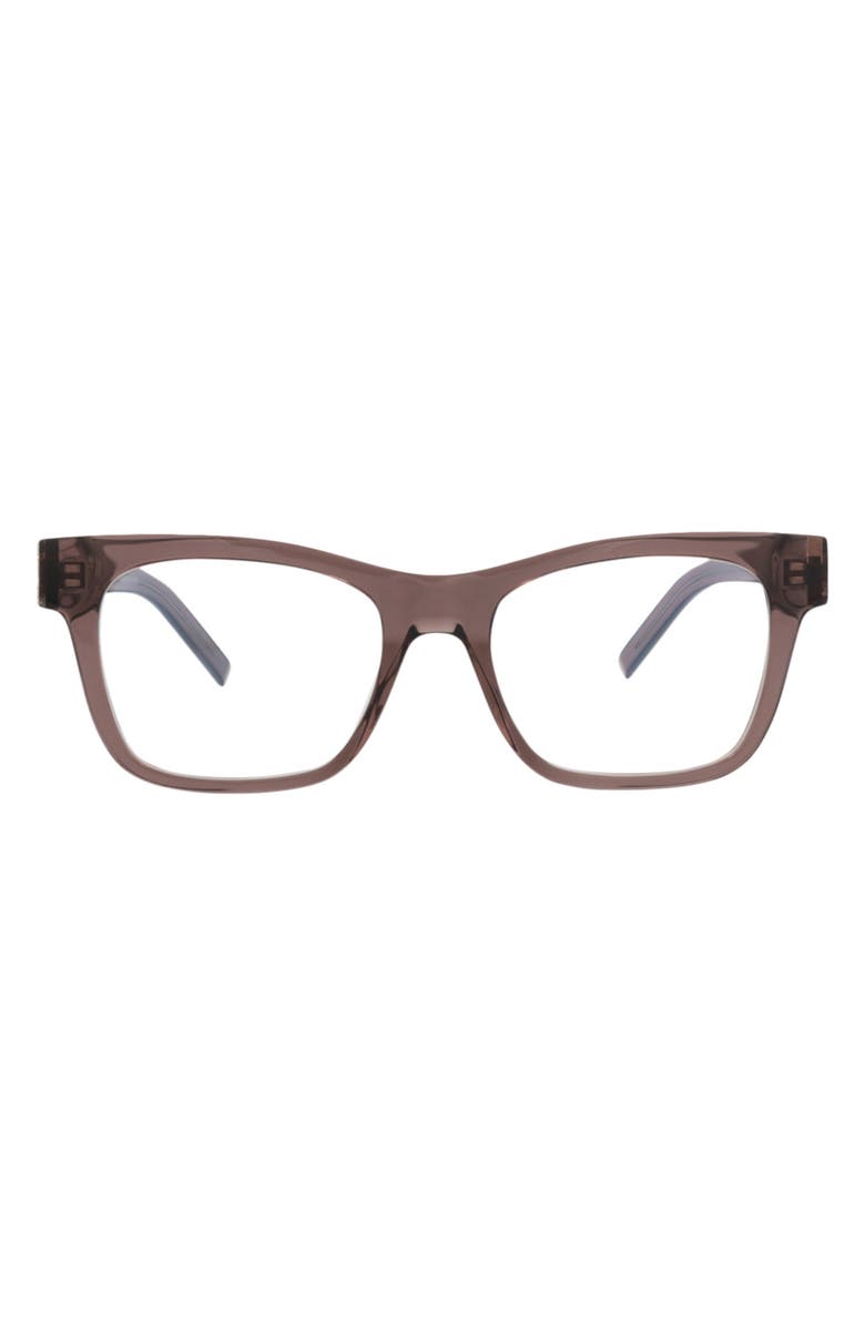 Saint Laurent 52mm Square Optical Frames, Main, color,