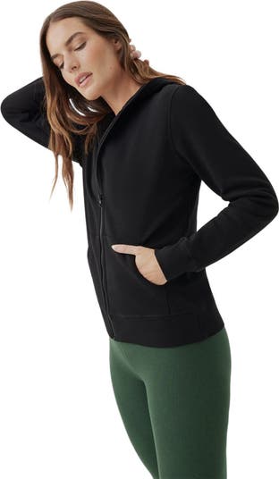 Organic Cotton Brushed Fleece Zip Hoodie