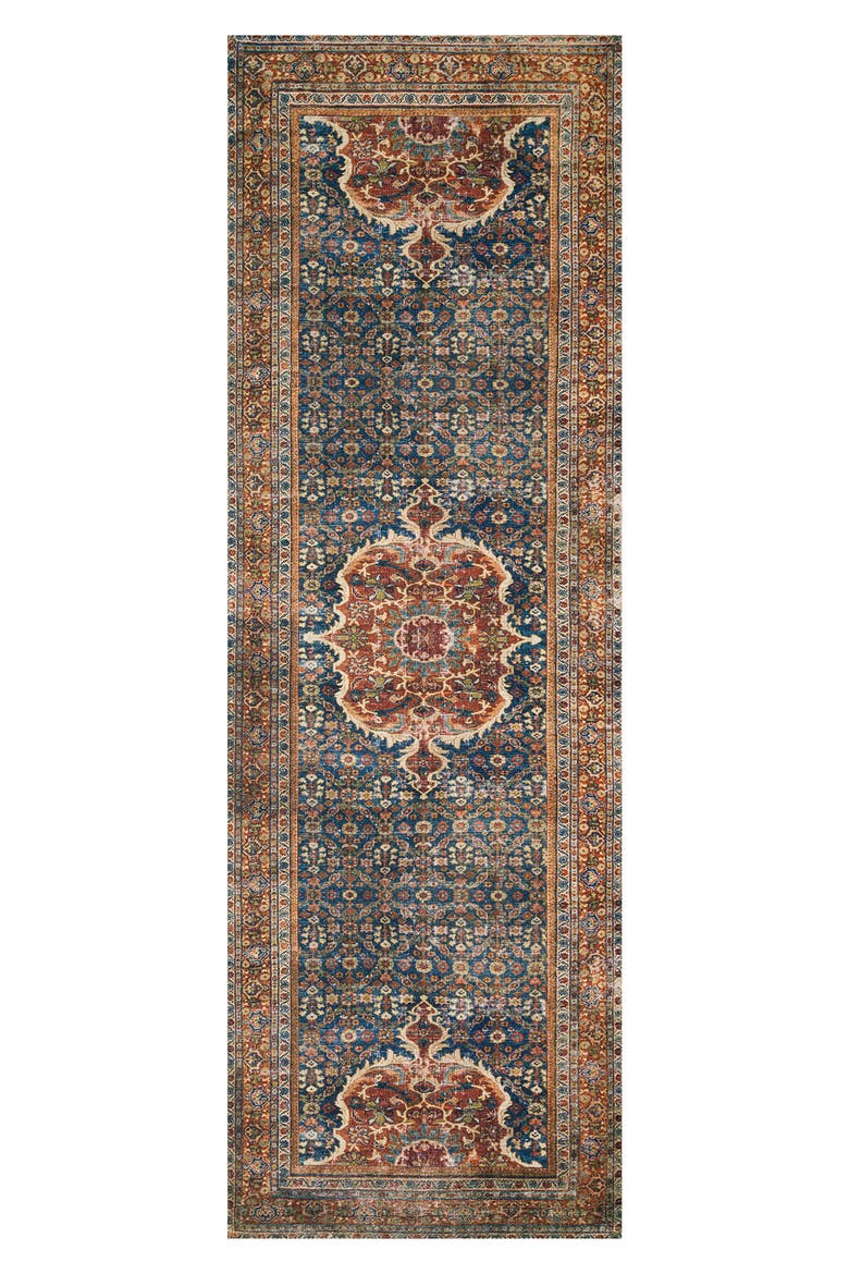 II Layla Rug - Cobalt Blue/Spice, Main, color, COBALT BLUE / SPICE