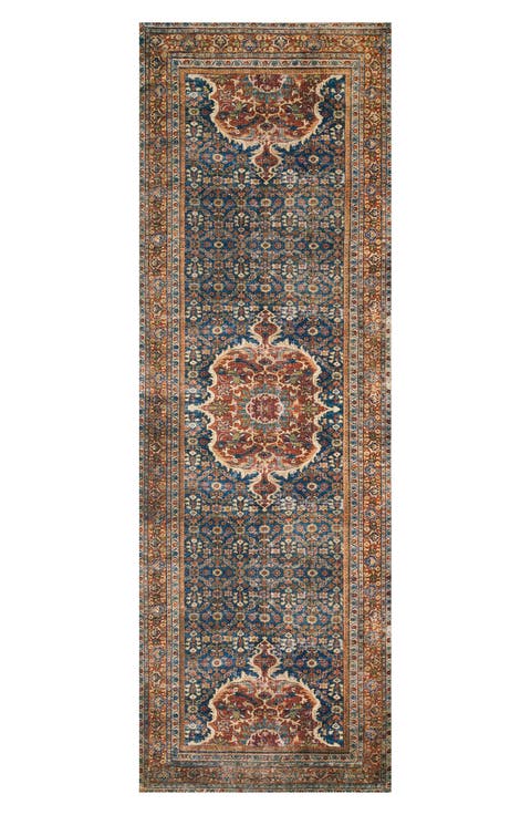 II Layla Rug - Cobalt Blue/Spice