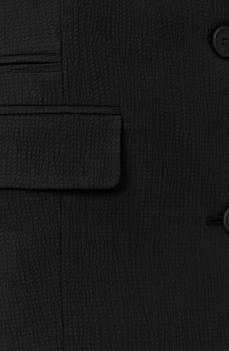 AllSaints Essen Stretch Cotton Blazer, Alternate, color, Black