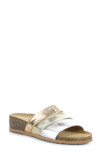Bos. & Co. Libby Platform Wedge Slide Sandal