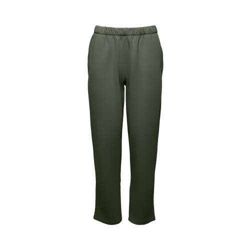 Ocio Organic Cotton Teddy Cropped Pant In Green