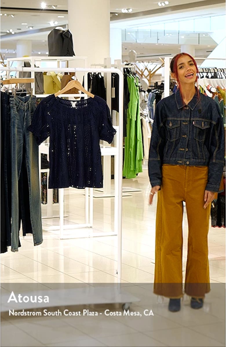 Eyelet Cotton Top, sales video thumbnail