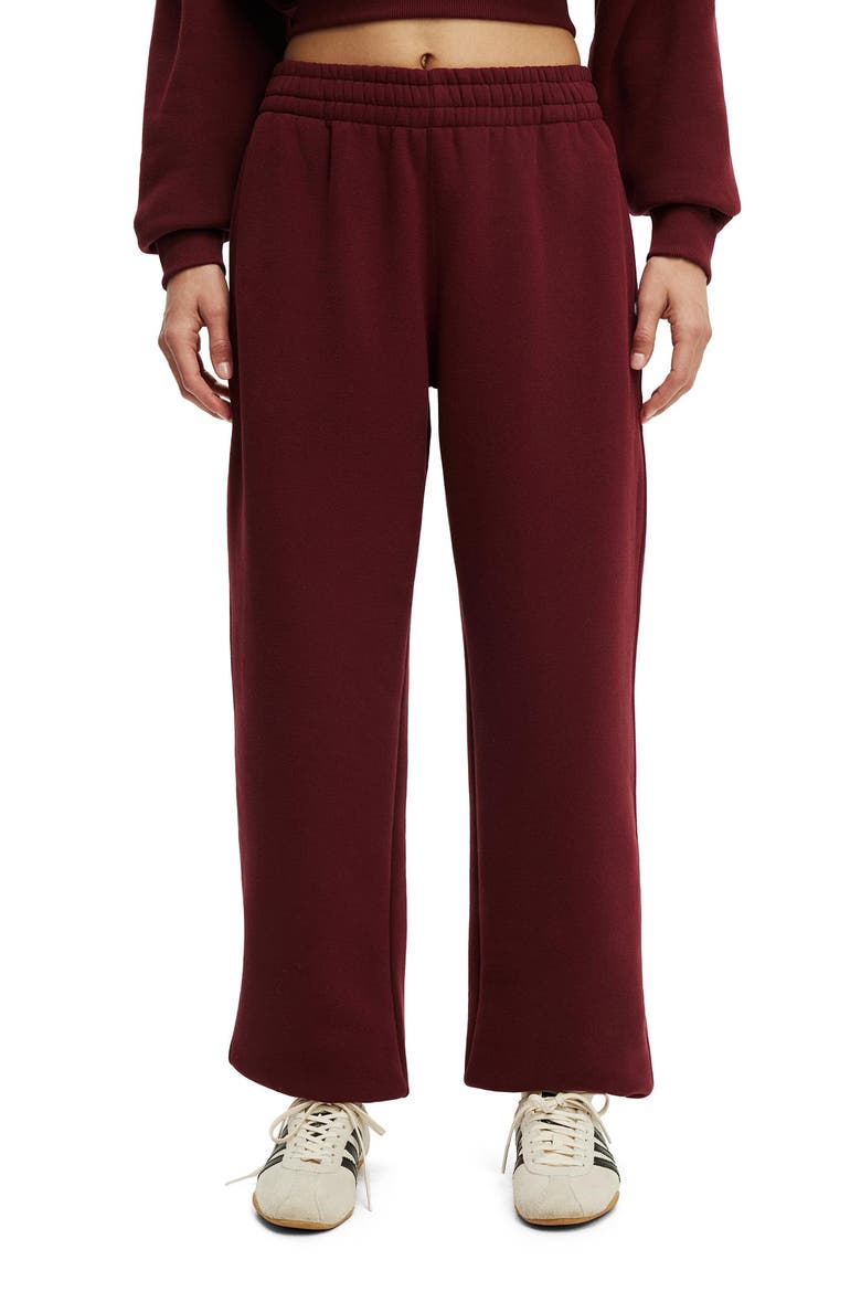 Women's Active Plush Boyfriend Jogger, Main, color, Gingerberry