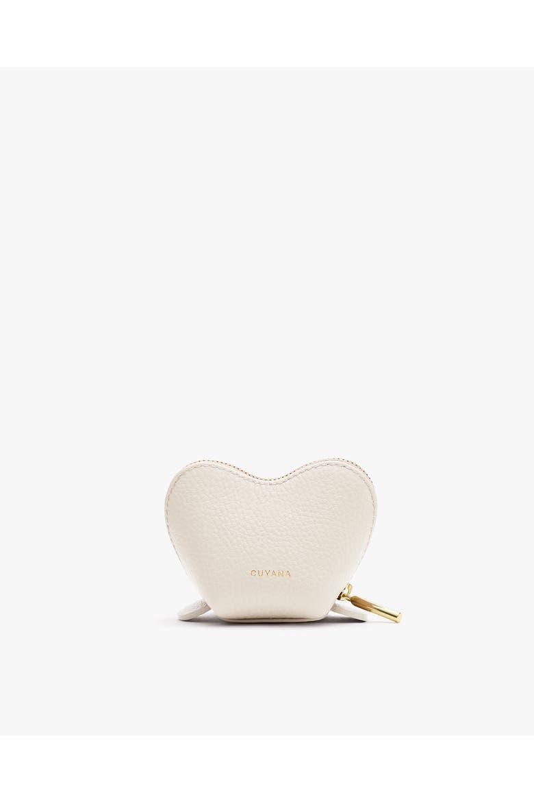 Tiny Heart Case, Alternate, color, Ecru